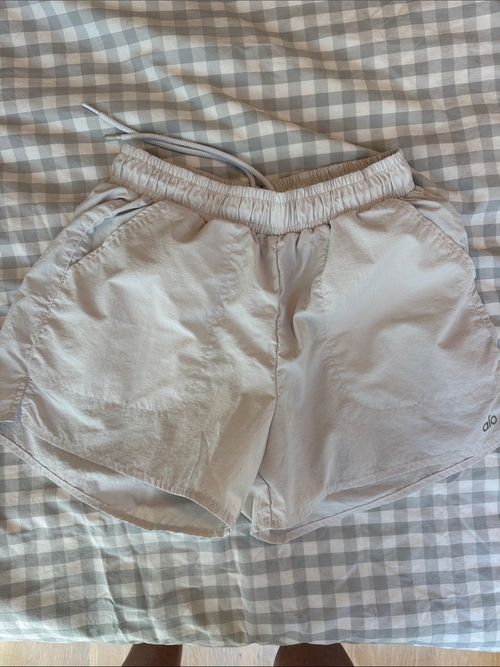ALO Yoga High-Rise Drawstring Athletic Shorts